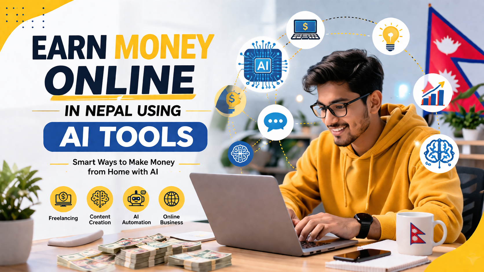 How to Earn money online in Nepal