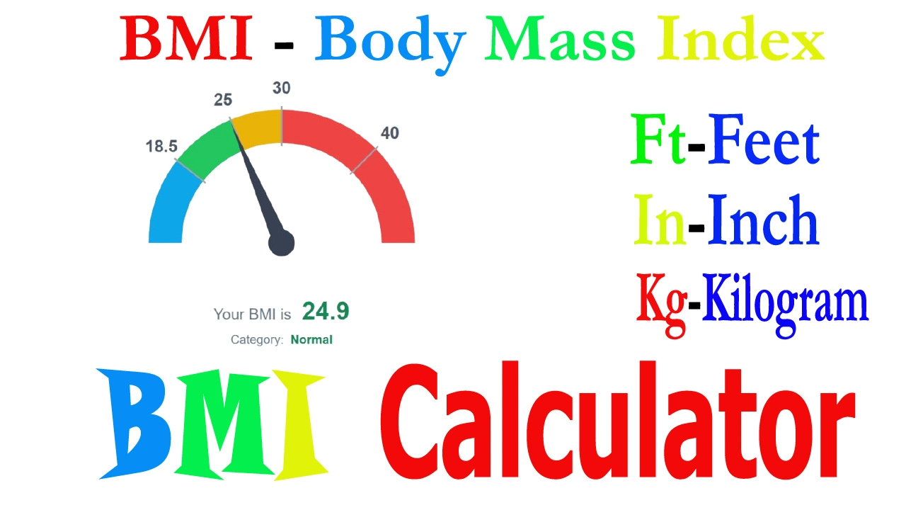 The Body Mass Index (BMI) Calculator using Feet, Inch, and Kilogram